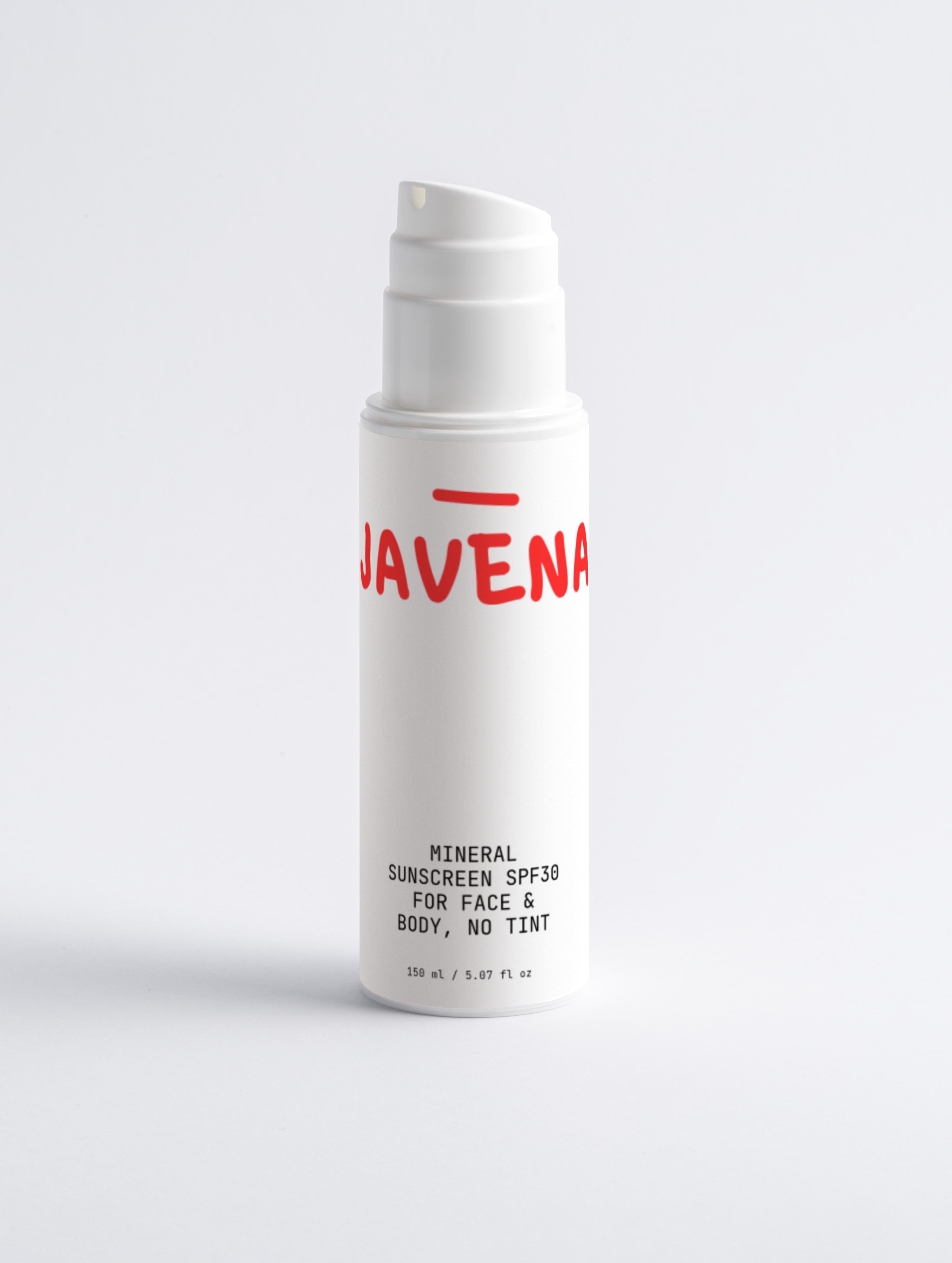Mineral Sunscreen SPF30 for Face & Body, no tint